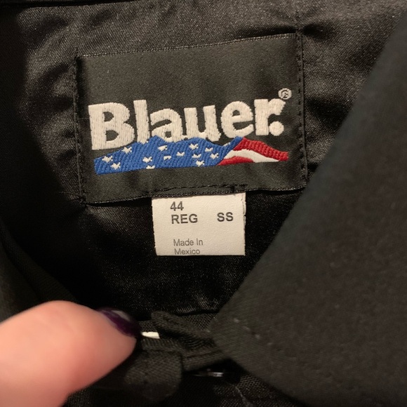 Blauer Class Act Black Short Sleeve Women’s Uniform Shirt- Size 44 BNWT - Picture 4 of 9